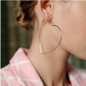 “Party Hearty” Simple Large Hoop Geometric Earring